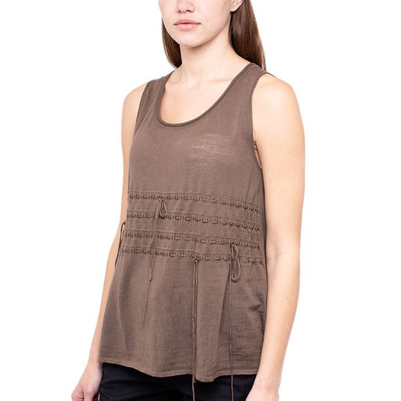 Dice Kayek Blouse Women size L Saddle Brown - Picture 3 of 5